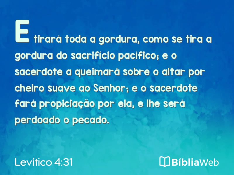 Levítico 4:31 em imagem para compartilhar