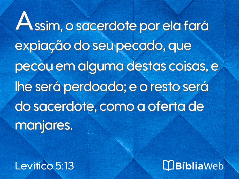 Levítico 5:13 em imagem para compartilhar