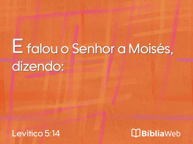 Levítico 5:14 em imagem para compartilhar