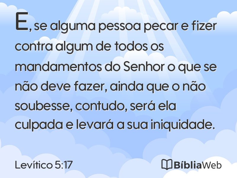 Levítico 5:17 em imagem para compartilhar