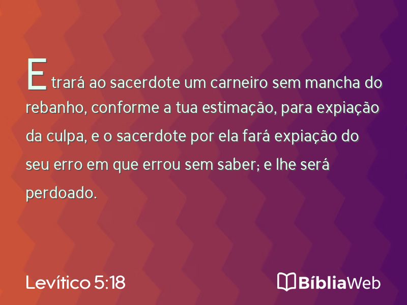 Levítico 5:18 em imagem para compartilhar