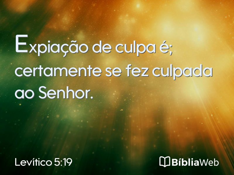 Levítico 5:19 em imagem para compartilhar