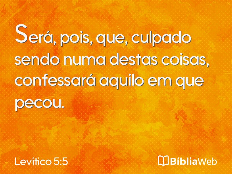 Levítico 5:5 em imagem para compartilhar