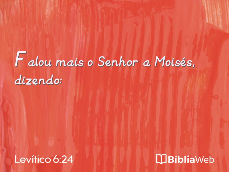 Levítico 6:24 em imagem para compartilhar