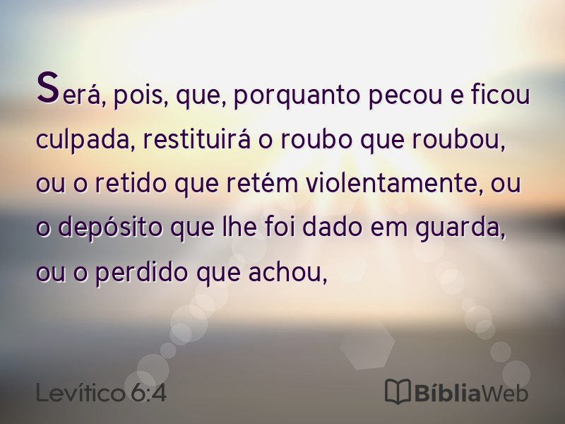 Levítico 6:4 em imagem para compartilhar