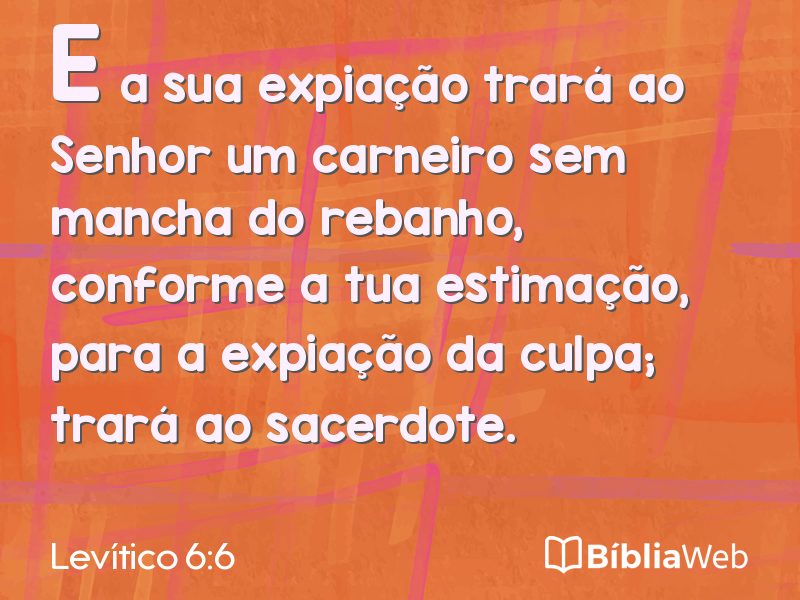 Levítico 6:6 em imagem para compartilhar