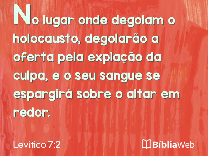 Levítico 7:2 em imagem para compartilhar