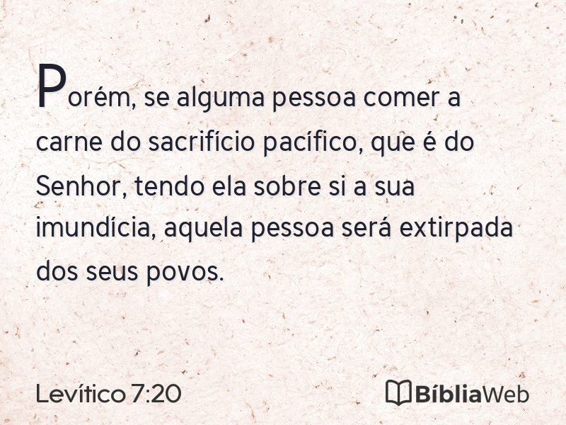 Levítico 7:20 em imagem para compartilhar