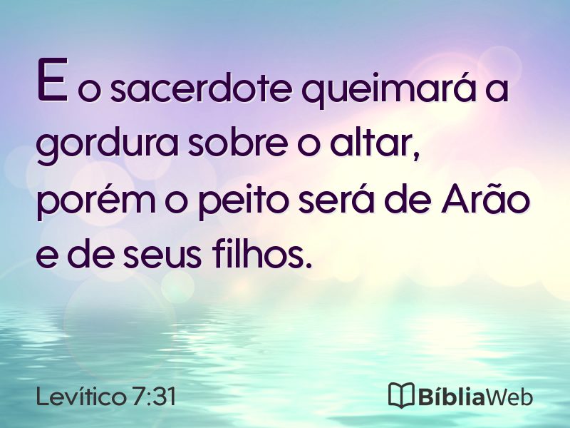 Levítico 7:31 em imagem para compartilhar