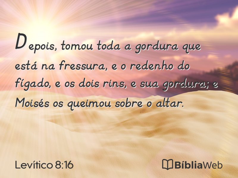 Levítico 8:16 em imagem para compartilhar