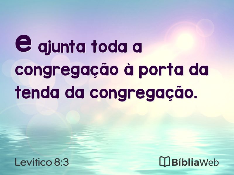 Levítico 8:3 em imagem para compartilhar