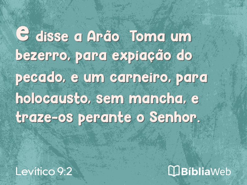 Levítico 9:2 em imagem para compartilhar