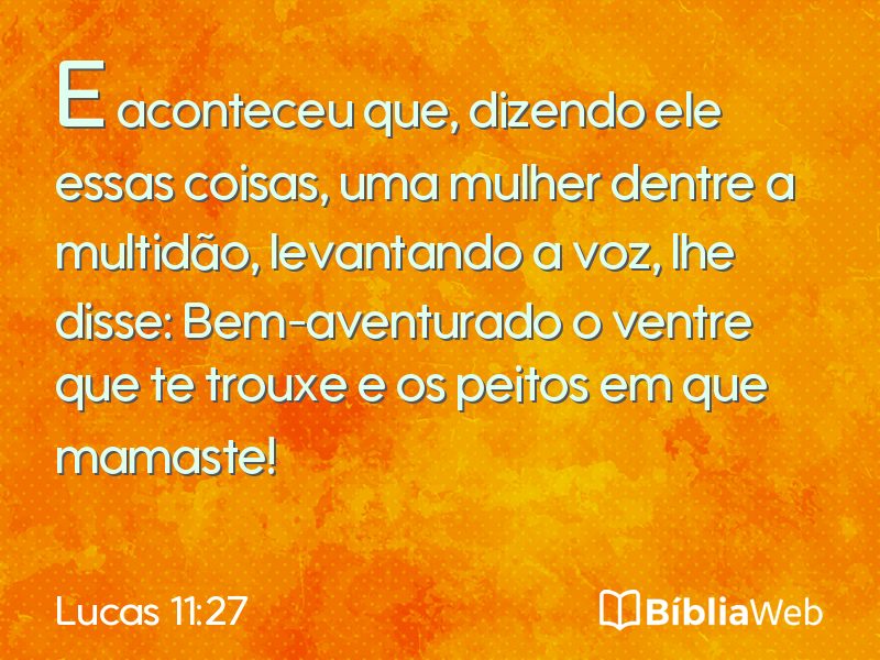 Lucas 11:27 em imagem para compartilhar