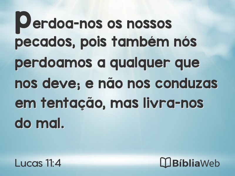Lucas 11:4 em imagem para compartilhar