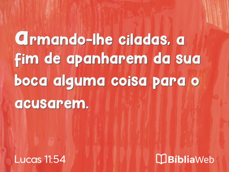 Lucas 11:54 em imagem para compartilhar