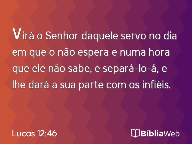 Lucas 12:46 em imagem para compartilhar
