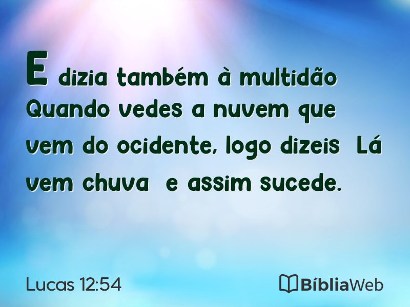 Lucas 12:54 em imagem para compartilhar