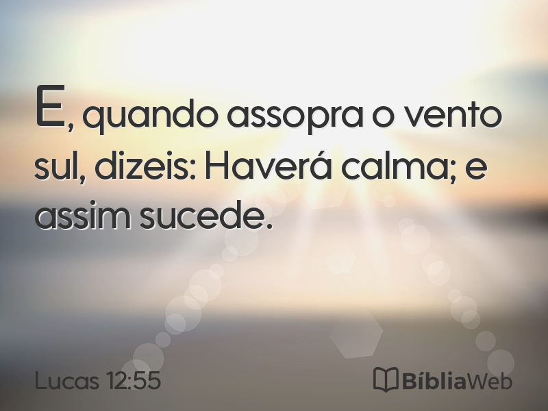 Lucas 12:55 em imagem para compartilhar