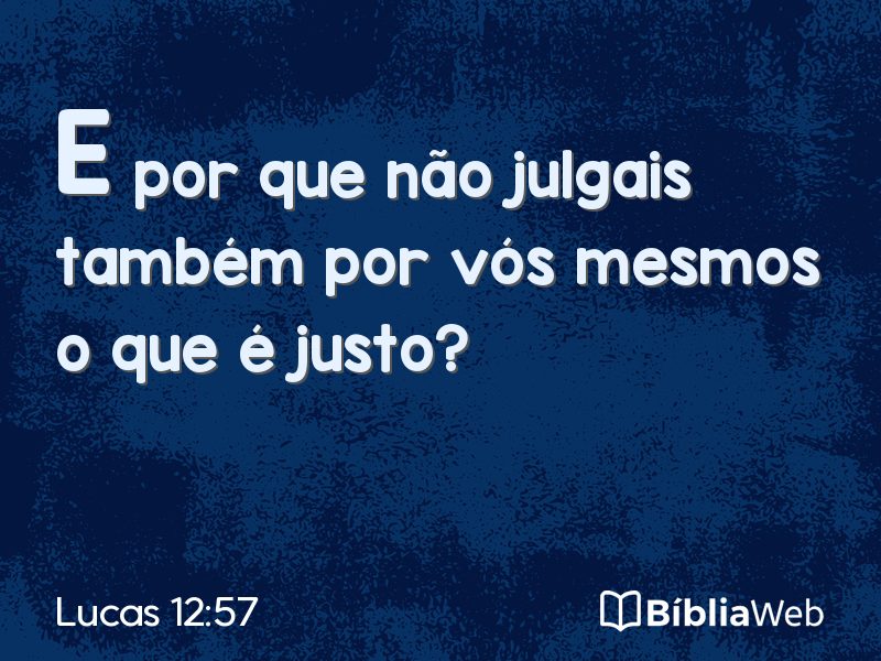 Lucas 12:57 em imagem para compartilhar