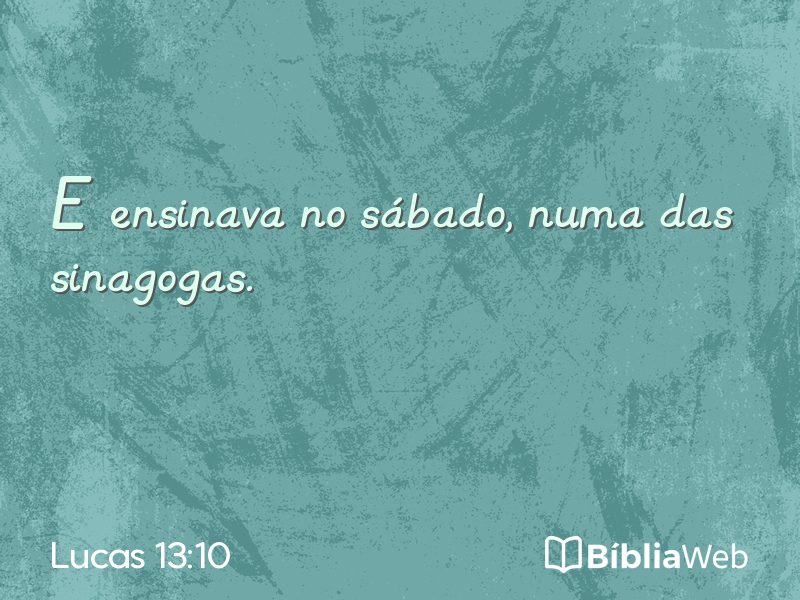 Lucas 13:10 em imagem para compartilhar