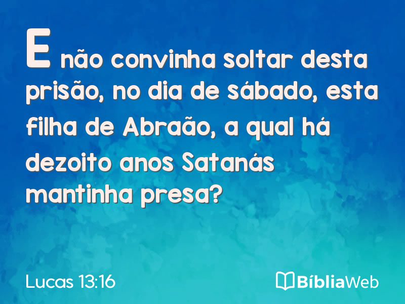 Lucas 13:16 em imagem para compartilhar