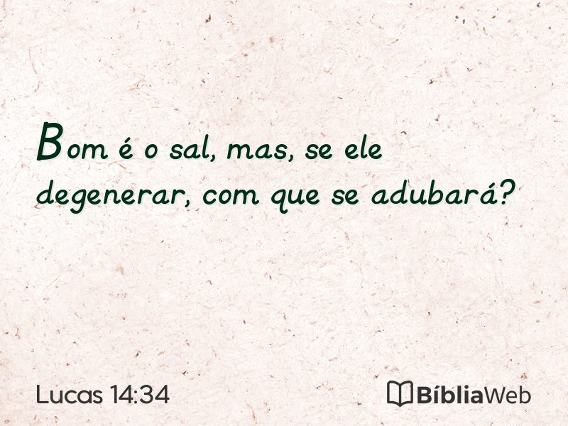Lucas 14:34 em imagem para compartilhar