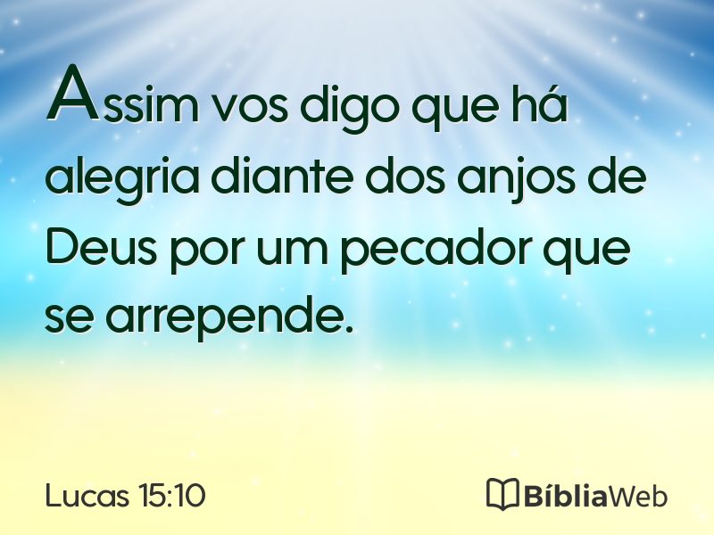 Lucas 15:10 em imagem para compartilhar