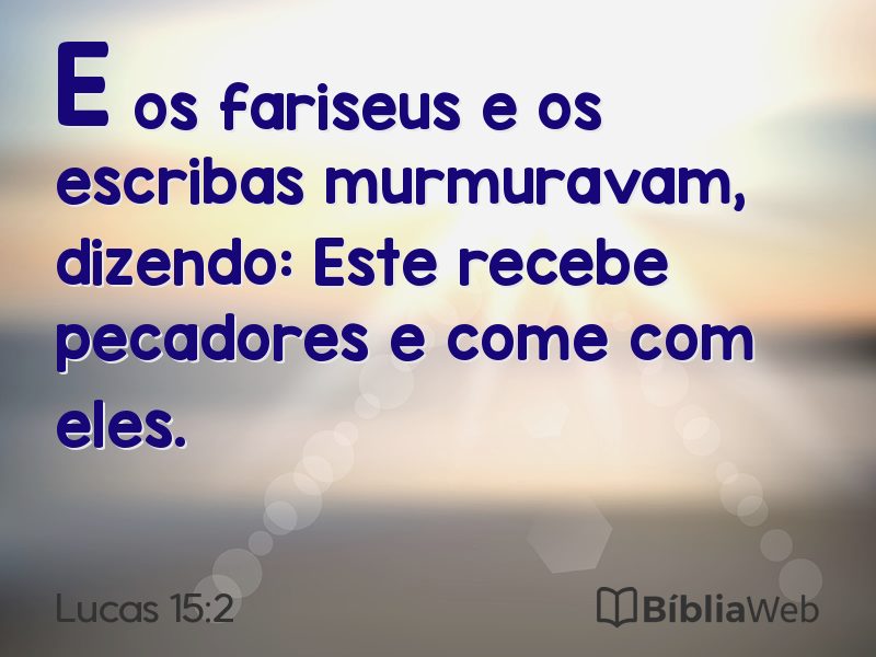 Lucas 15:2 em imagem para compartilhar