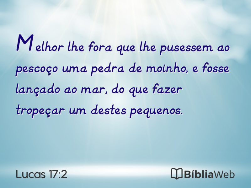 Lucas 17:2 em imagem para compartilhar