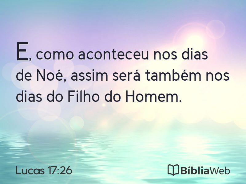 Lucas 17:26 em imagem para compartilhar