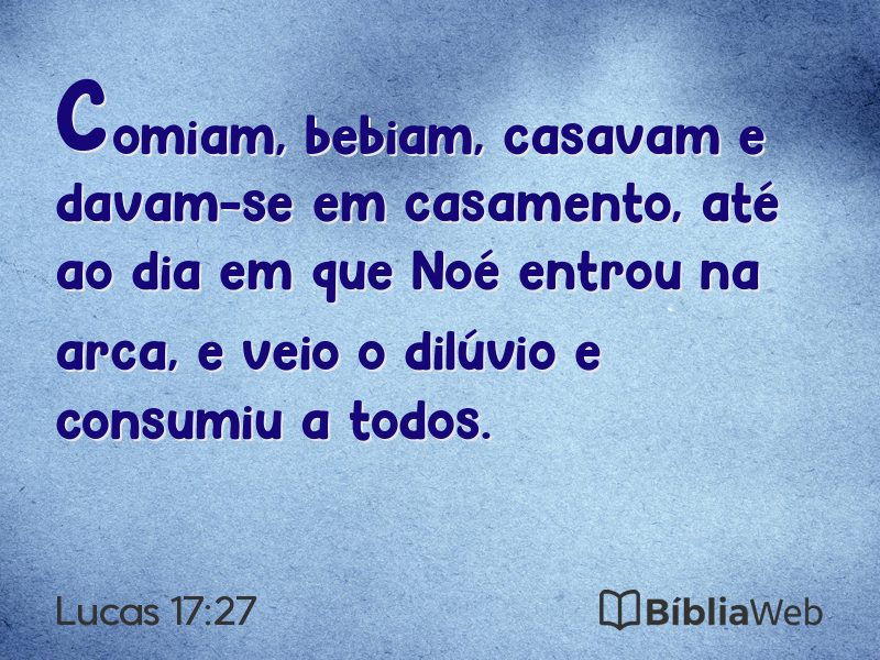 Lucas 17:27 em imagem para compartilhar
