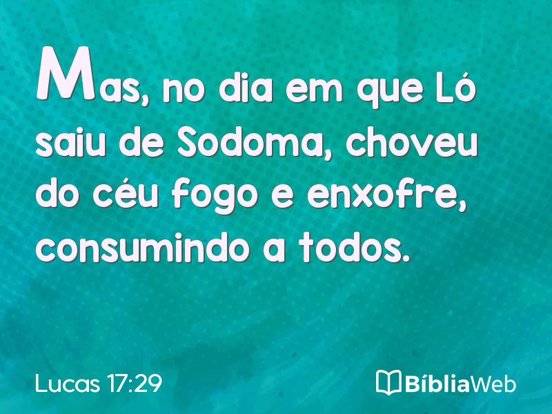 Lucas 17:29 em imagem para compartilhar