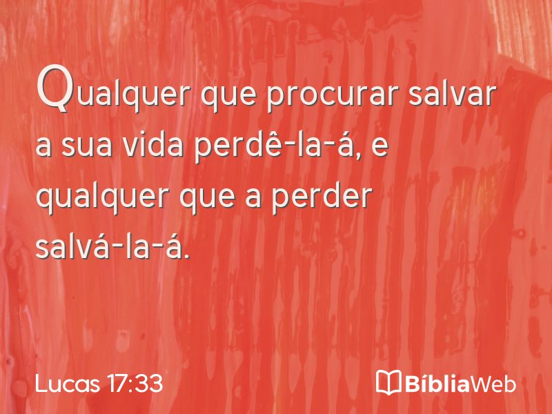 Lucas 17:33 em imagem para compartilhar