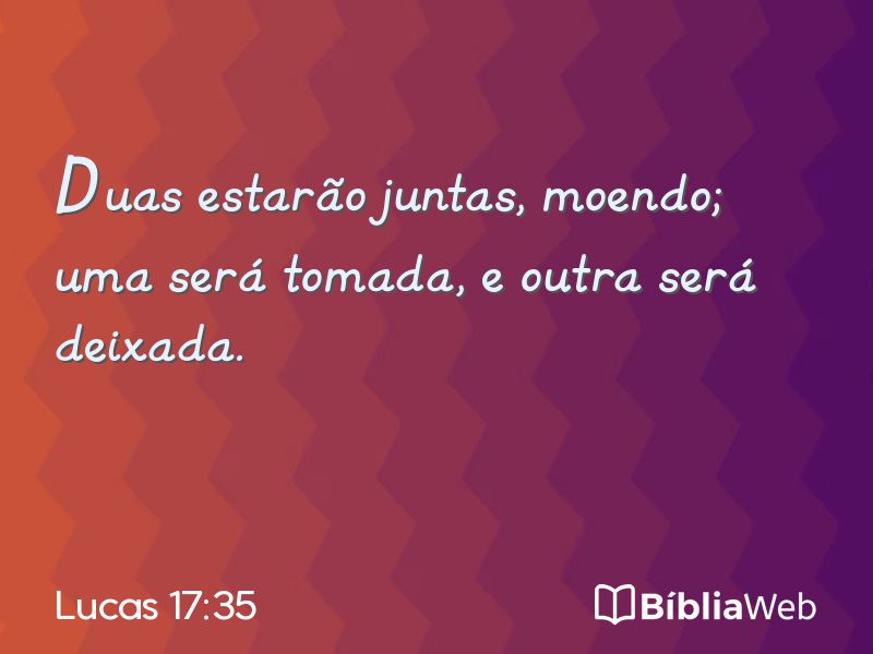 Lucas 17:35 em imagem para compartilhar