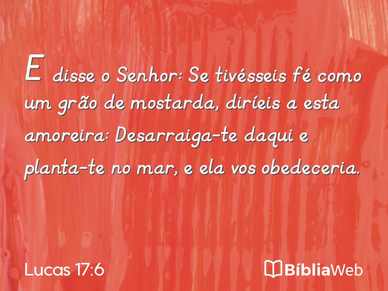 Lucas 17:6 em imagem para compartilhar