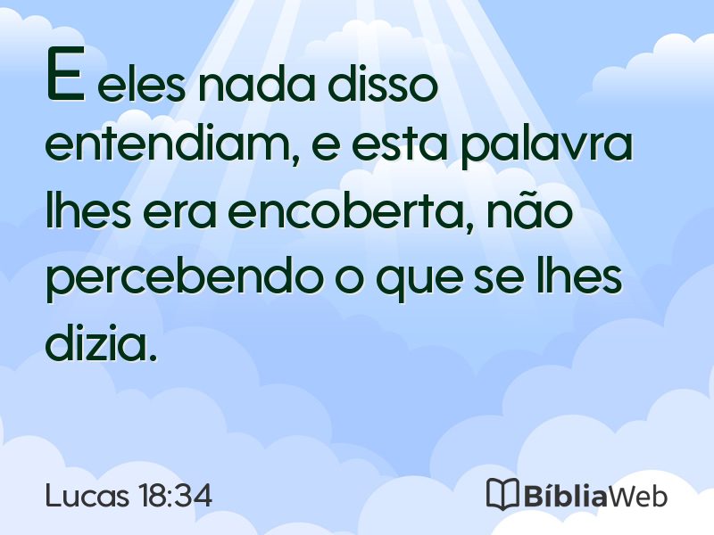 Lucas 18:34 em imagem para compartilhar
