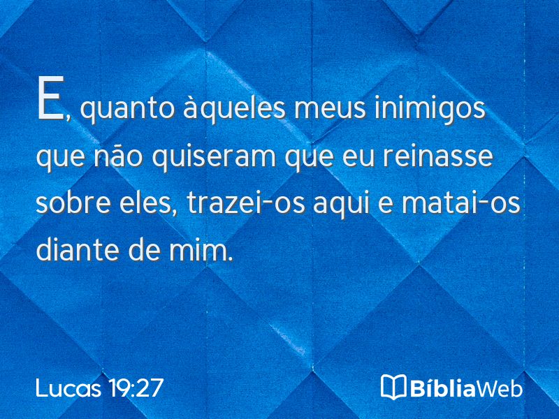 Lucas 19:27 em imagem para compartilhar