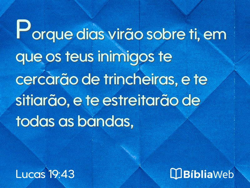 Lucas 19:43 em imagem para compartilhar