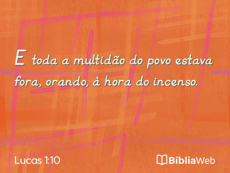 Lucas 1:10 em imagem para compartilhar