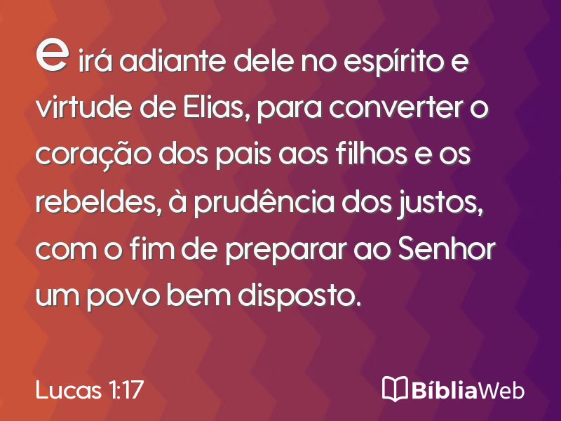 Lucas 1:17 em imagem para compartilhar