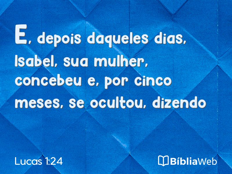 Lucas 1:24 em imagem para compartilhar