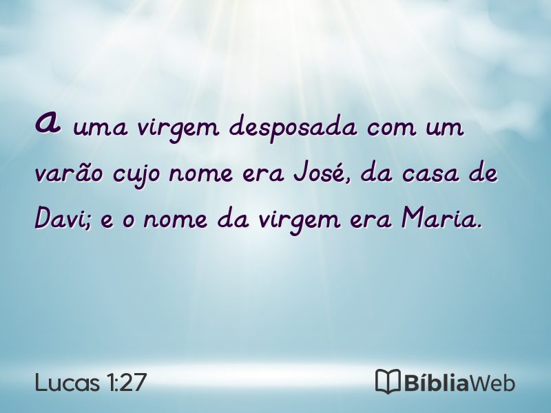 Lucas 1:27 em imagem para compartilhar