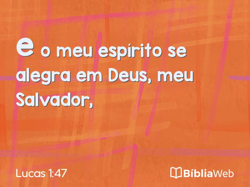 Lucas 1:47 em imagem para compartilhar