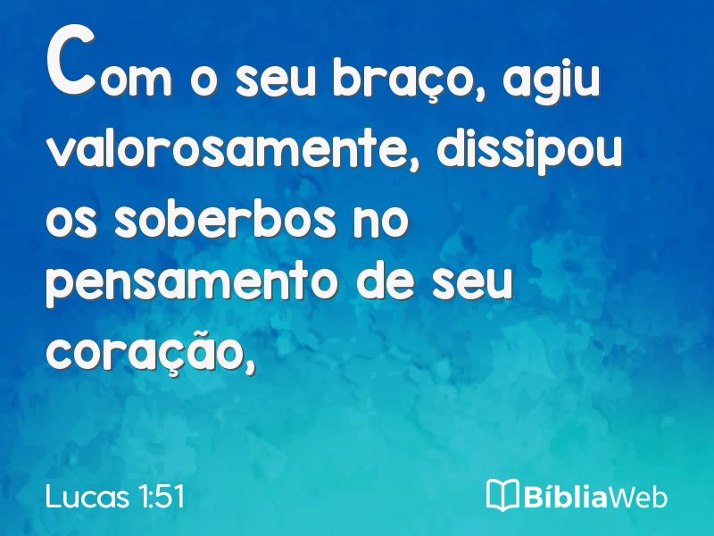 Lucas 1:51 em imagem para compartilhar