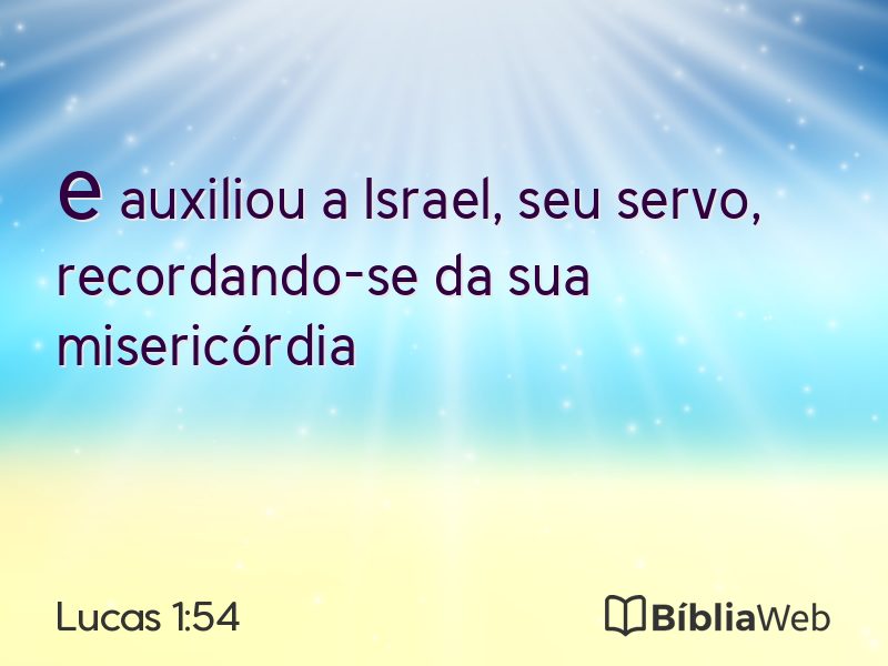 Lucas 1:54 em imagem para compartilhar