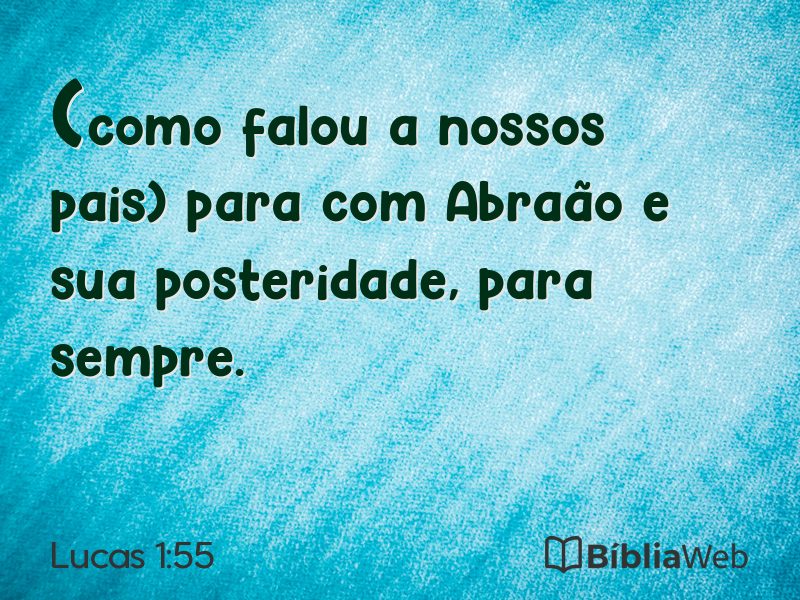 Lucas 1:55 em imagem para compartilhar