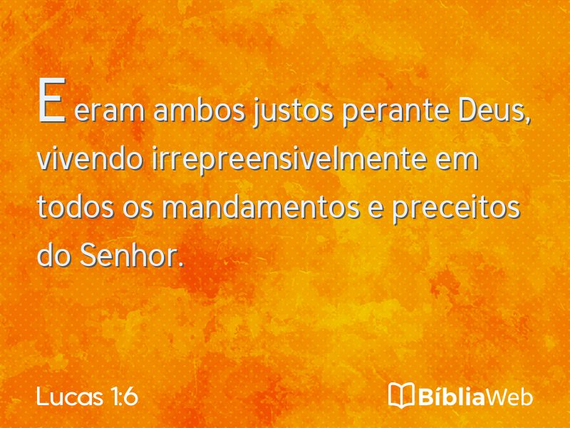 Lucas 1:6 em imagem para compartilhar