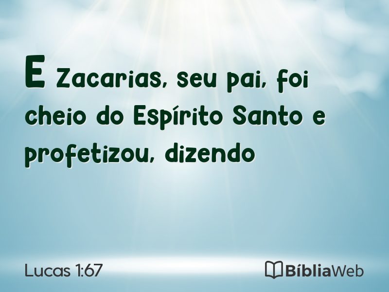 Lucas 1:67 em imagem para compartilhar