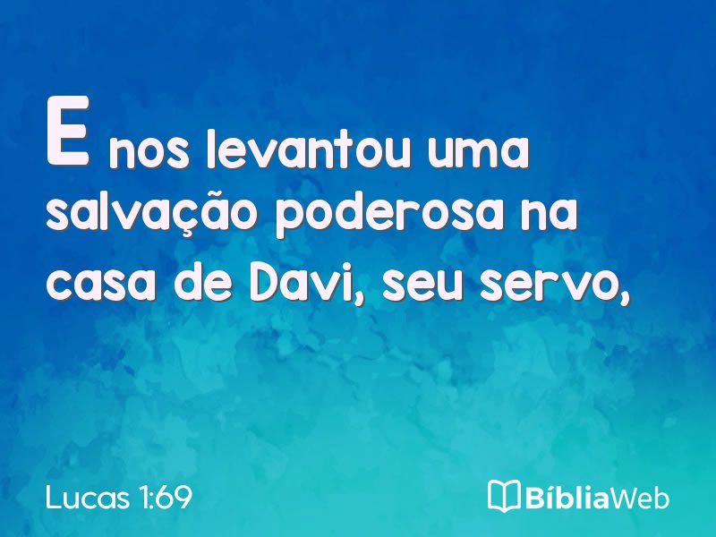 Lucas 1:69 em imagem para compartilhar