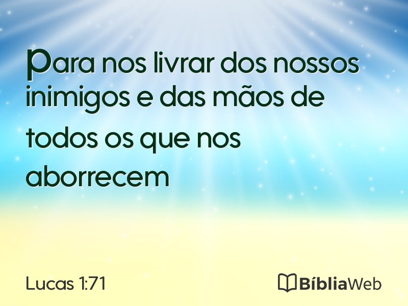 Lucas 1:71 em imagem para compartilhar
